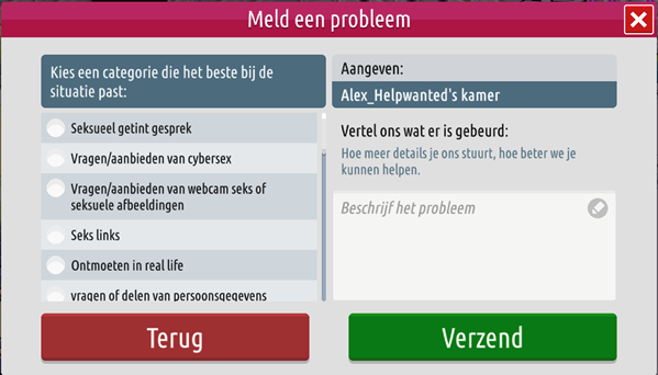 Probleem kamer melden